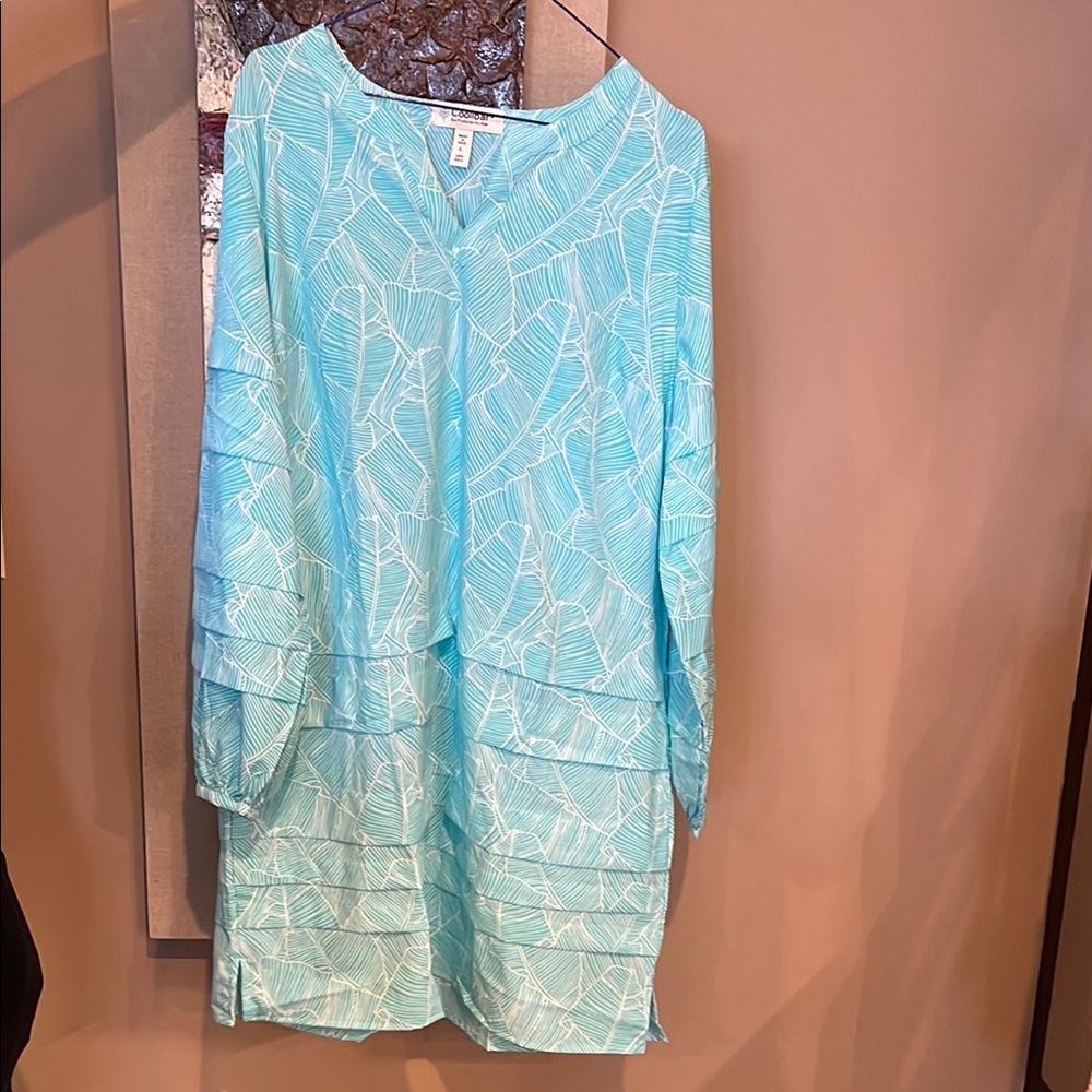 Chico's Light Blue Patterned Dress